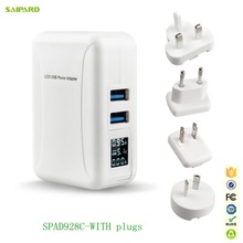 LCD dual usb charger-SPAD928C