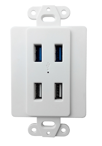universal 4 port usb wall socket-SP-764
